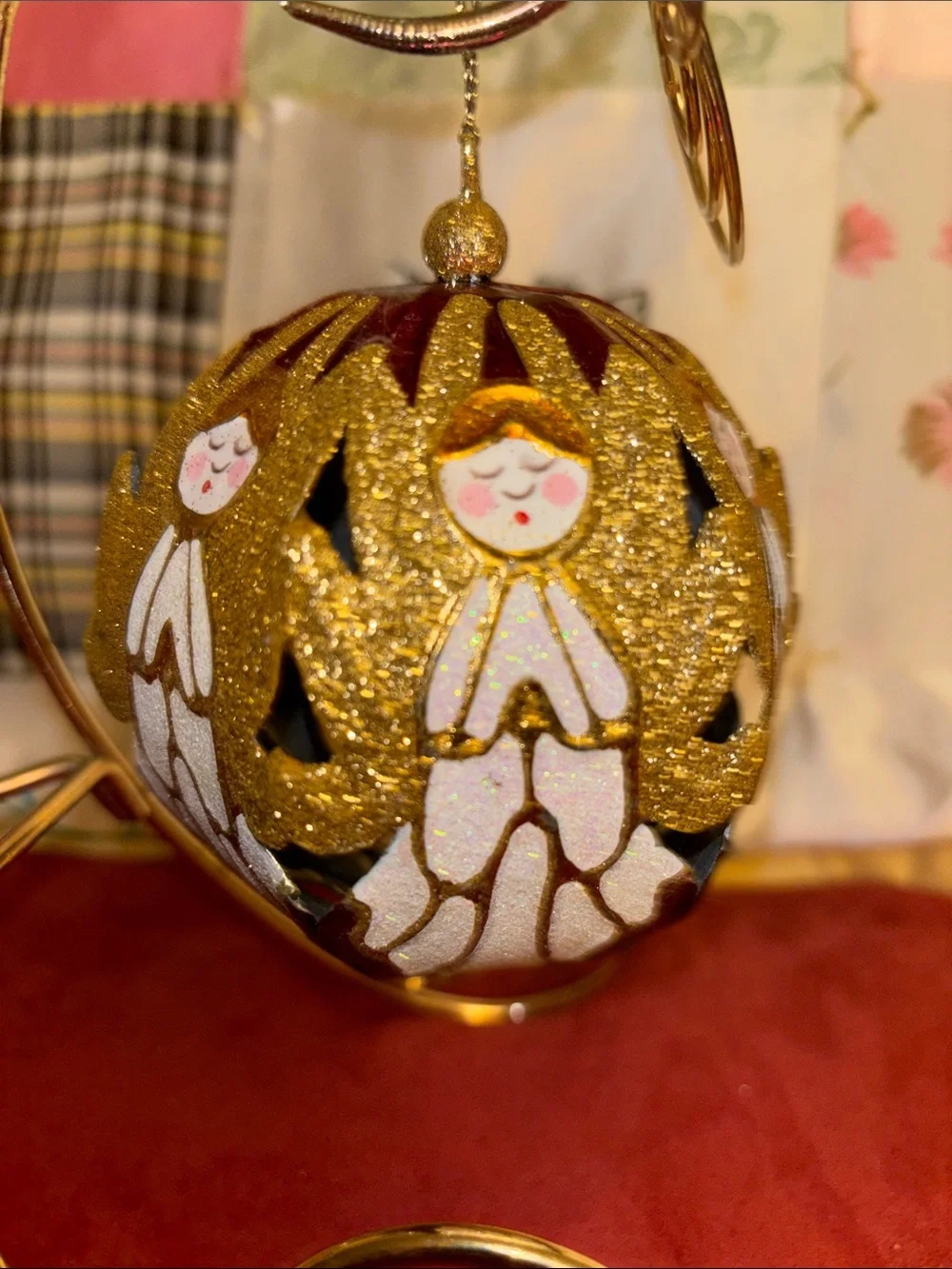 Pier 1 Angel Glitter Ball Ornament!